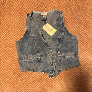 Sincerely Jules Light Blue Denim Vest
